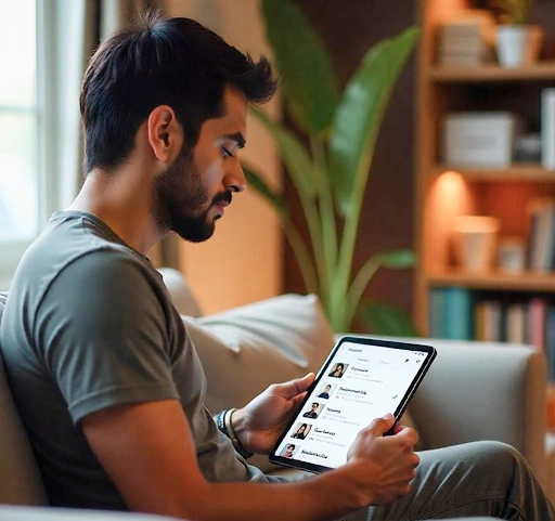 Female fitness trainer doing abdominal crunches in a gym