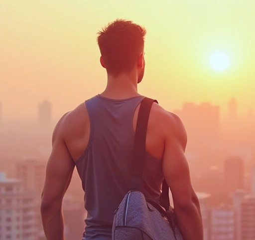 Woman practicing yoga in a home